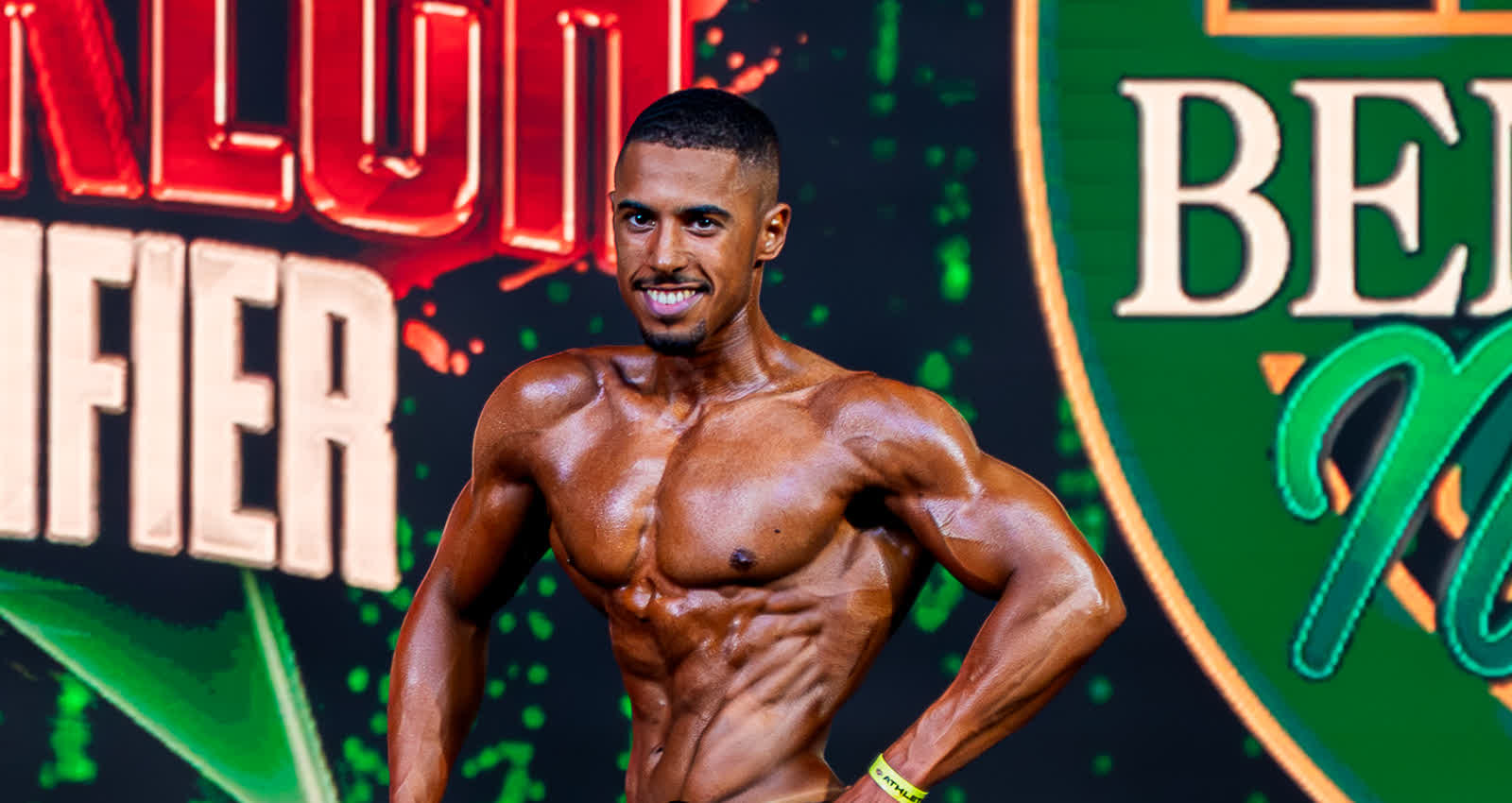 Portrait of Youness, IFBB Men's Physique athlete
